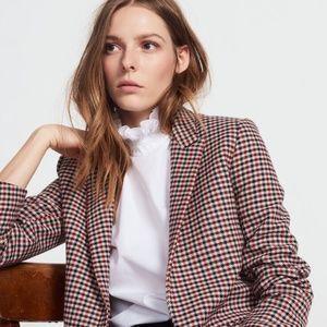 Sandro printed tailored jacket